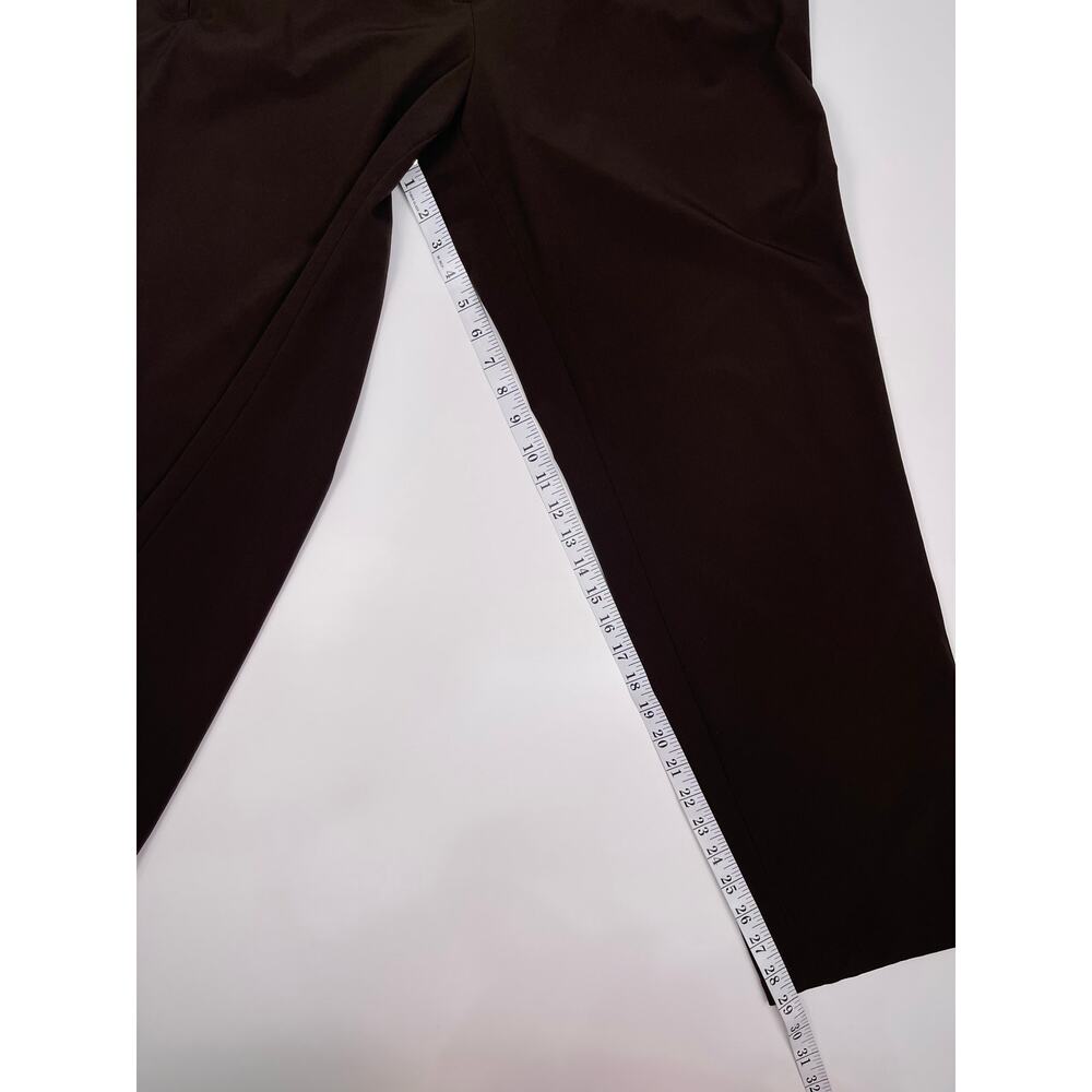 Chico’s Zenergy Espresso Brown Stretch Ankle Pants Size 2R Zip Hem Activewear - Picture 8 of 8